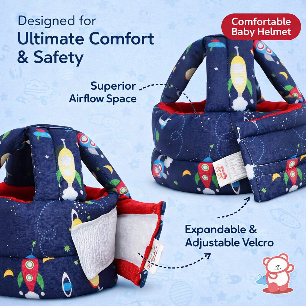 Soft Cushioned Baby Safety Helmet