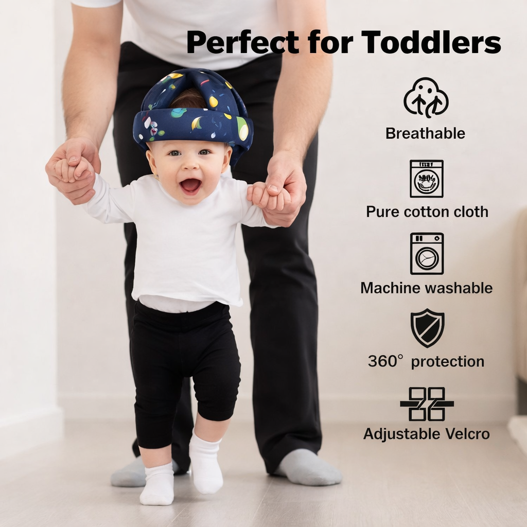 Soft Cushioned Baby Safety Helmet